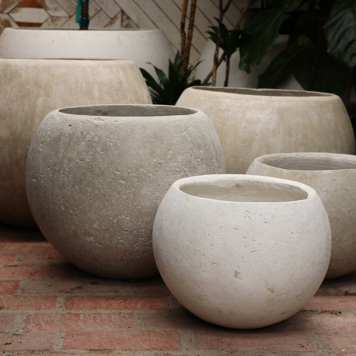 cast stone planters santa barbara california 